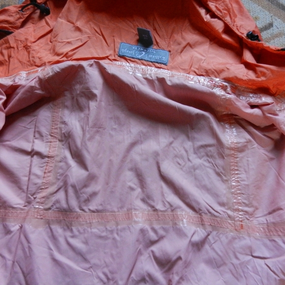 William Joseph Rain Jacket Adult Medium Orange Black Waterproof Fishing Shell - Picture 5 of 11